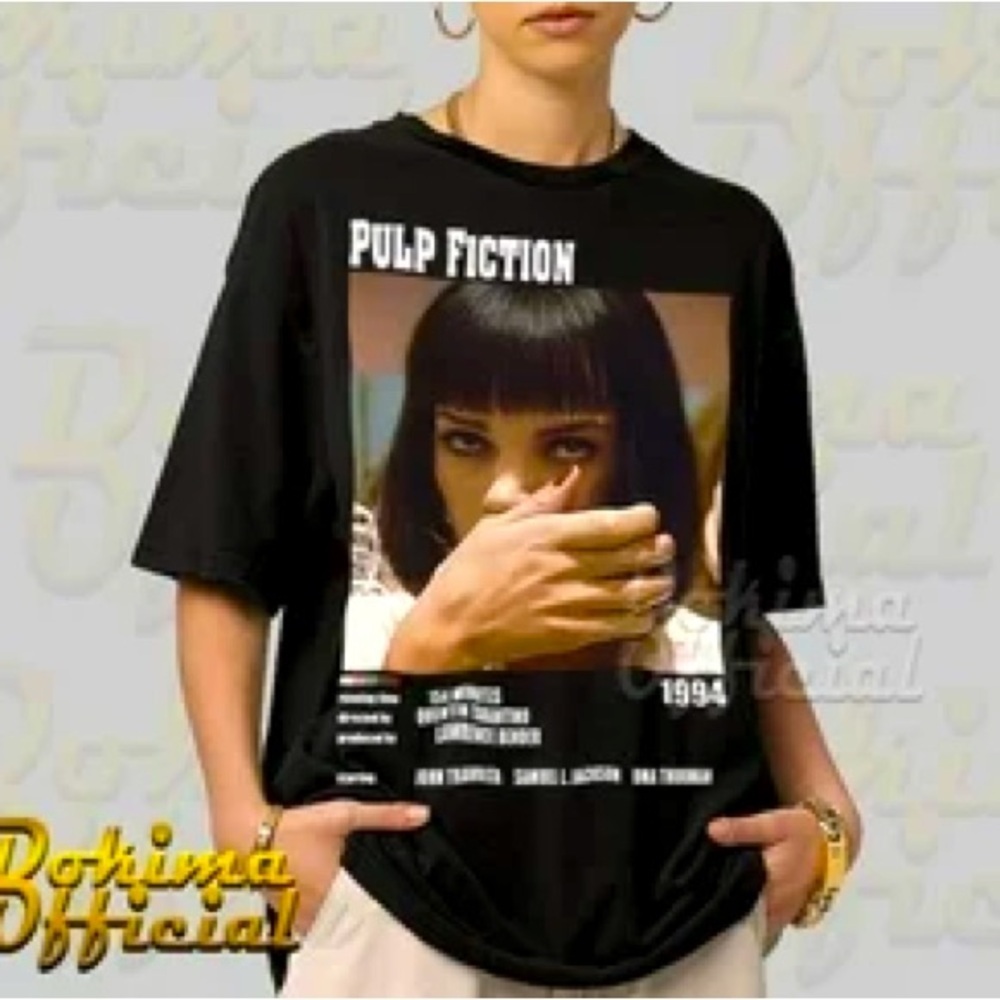 Iconic Pulp Fiction T-Shirt, 100% Cotton, XL